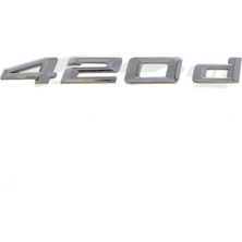 Bmw 420D F36 Arka Bagaj Yazısı Krom