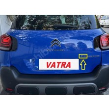 C3 Aircross 1.2 Uyumlu C3 Krom Bagaj Yazısı 3m 3D Abs