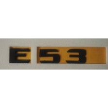 Mercedes Uyumlu Yazı E 53 Siyah