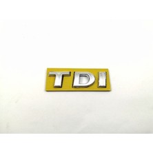 Volkswagen Uyumlu Golf Fabia Jetta Skoda Tdı Yazı Krom 50MM-15MM