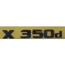 Mercedes Uyumlu Yazı x 350D Siyah (22CM)