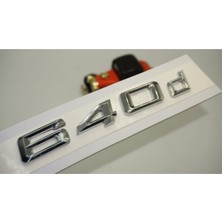 Bmw 640D Uyumlu Bagaj Krom Metal 3m 3D Yazı Logo