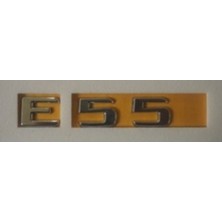 Mercedes Uyumlu Yazı E 55 Krom