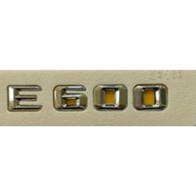 Mercedes Uyumlu Yazı E 600 Krom