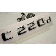 C 220D Bagaj Krom Metal 3m 3D Yazı Logo