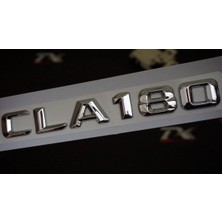 CLA180 Bagaj Uyumlu Krom Metal 3m 3D Yazı Logo