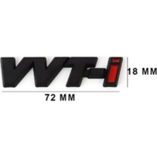 Toyota Uyumlu Vvt-I Siyah-Kırmızı Yazı