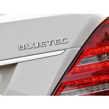 Mercedes Benz Bluetec Bagaj Yazı Abs Krom Gri Car Logo Arma