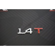 1.4 T Bagaj Uyumlu Krom Metal 3m 3D Yazı Logo Ürün
