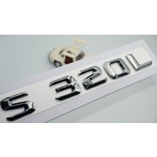 S320L Bagaj Krom Metal 3m 3D Yazı Logo