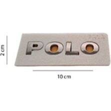 Volkswagen Uyumlu Polo 2*10 cm Krom Yazı
