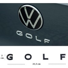 Volkswagen Golf Bagaj Yazı Abs Siyah Renk Volkswagen Polo Rear Trunk Lettering Abs Black Color