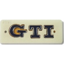 Volkswagen Uyumlu Gtı Golf Polo Bagaj Yazı Mavi 90MM-25MM