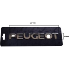 Peugeot Uyumlu Peugeot Krom Yazı 15*137 mm