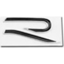 Volkswagen Uyumlu Yazı R 2.1*4.5 cm Krom-Siyah