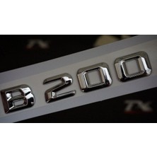 B200 Bagaj Krom Metal 3m 3D Yazı Logo Uyumlu