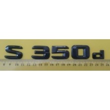 Mercedes Uyumlu Yazı S 350D Siyah