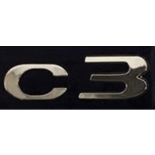 Citroen Uyumlu C3 Krom Yazı