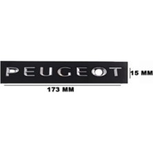 Peugeot Uyumlu Peugeot Krom Yazı 15*173 mm