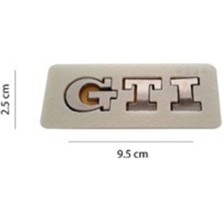 Volkswagen Uyumlu Gtı Krom Yazı 2.5*9.5 cm