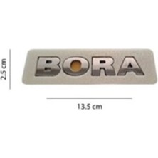 Volkswagen Uyumlu Bora Krom Yazı 2.5*13.5 cm