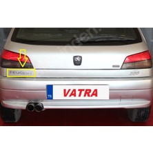306 1.6 Sr Uyumlu Krom Peugeot Bagaj Yazısı 3m 3D Abs