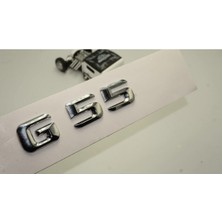 G55 Bagaj Krom Metal 3m 3D Yazı Logo