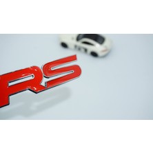 Rs Kırmızı Metal Bagaj Yazı Logo Amblem Honda Ile Uyumlu