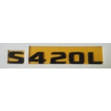 Mercedes Uyumlu Yazı S 420L Siyah