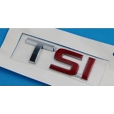 Skoda Uyumlu Tsi Krom Yazı Si Kırmızı