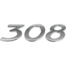 Peugeot Uyumlu 308 Krom Yazı