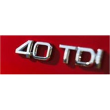40 Tdı Krom Bagaj Yazısı 3A 3D 3ABS