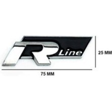 Volkswagen Yazı R Lıne Nıkel-Siyah (9010A)