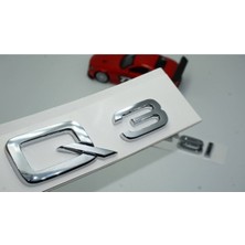 Audi Q3 35 Tfsi Krom Abs 3m 3D Bagaj Yazı Logo Ürün Uyumlu