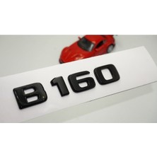 B 160 Bagaj Parlak Siyah Abs 3m 3D Yazı Logo
