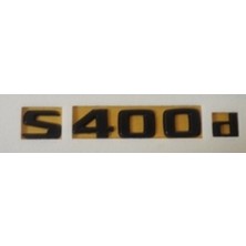 Mercedes Uyumlu Yazı S 400 D Siyah