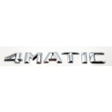 Mercedes Uyumlu Yazı 4matıc Küçük Krom