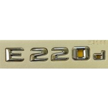 Mercedes Uyumlu Yazı E 220D Krom