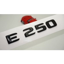 E 250 Bagaj Parlak Siyah Abs 3m 3D Yazı Logo Uyumlu