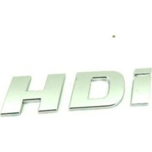 Peugeot Uyumlu Hdi Krom Bagaj Yazısı