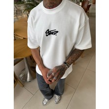 Stwd Basic Enjeksiyon Baskı T-Shirt - Beyaz