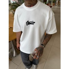Stwd Basic Enjeksiyon Baskı T-Shirt - Beyaz