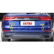 Q8 50 Tdı Uyumlu Q8 ve Quattrokrom Bagaj Yazısı Seti 3m 3D Abs