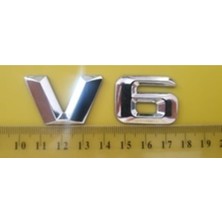 Mercedes Uyumlu Yazı V 6 Krom