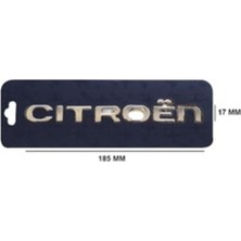 Citroen Uyumlu Cıtroen Krom Yazı 17*185 mm
