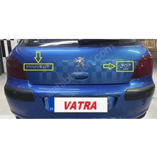 307 2.0 Hdi Envy Uyumlu 307-PEUGEOT ve Hdi Krom Bagaj Yazısı 3m 3D Abs