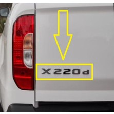 x 220 D Power x 220 D Krom Bagaj Yazısı
