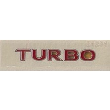 Opel Uyumlu Turbo Kırmızı Yazı Yeni Model