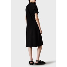 Calvin Klein % 100 Pamuk Regular Fit Düğmeli Midi Boy Elbise J20J225299BEH Bayan Elbise J20J225299 Beh