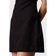 Calvin Klein Pamuk ve Keten Karışımlı Regular Fit Kare Yaka Mini Elbise J20J225277BEH Bayan Elbise J20J225277 Beh